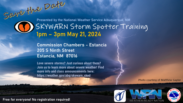 National Weather Service-Albuquerque Skywarn Storm Spotter Training