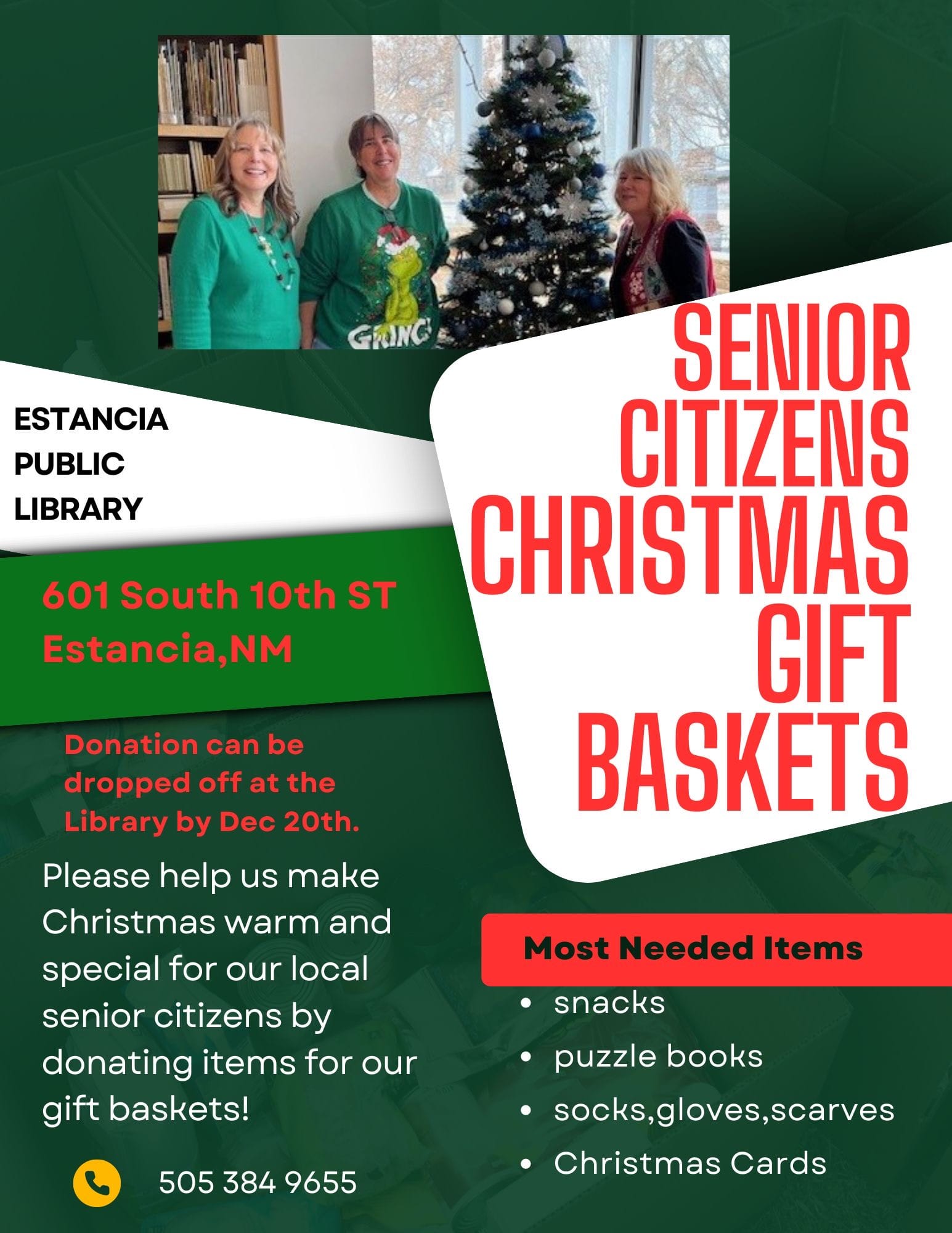 Senior Citizens Christmas Gift Baskets